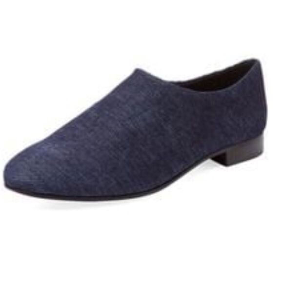 OPENING CEREMONY Charly Denim Flat Slip-on Loafer Shoes Blue 41 - Picture 8 of 15